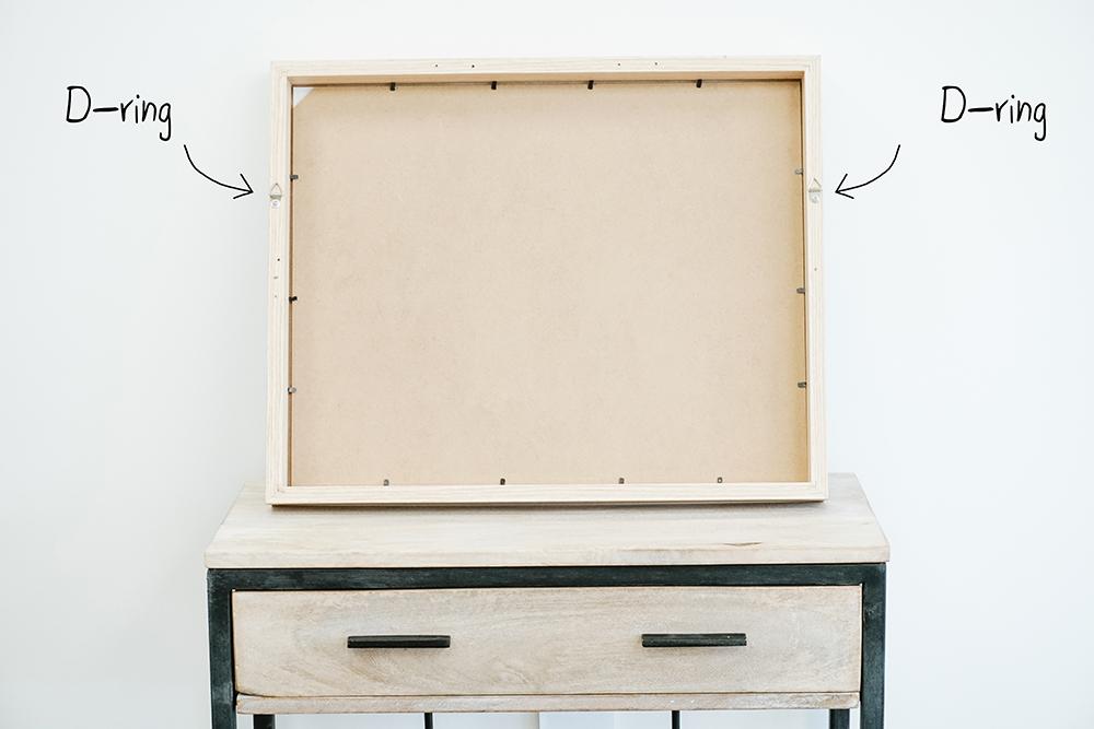 How to Install D-rings on a Picture Frame